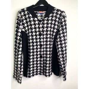 ⚡️Pendleton Houndstooth   Merino Wool Blend Jacket. 2X.